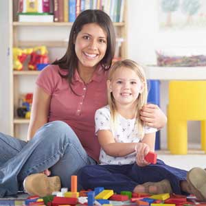child and caregiver